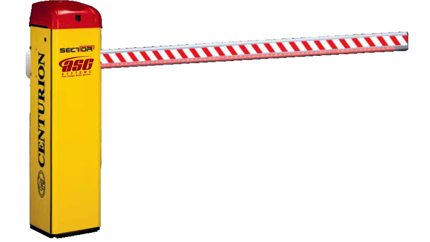 Centurion automatic boom barrier product, installed by ASG Systems Pakistan