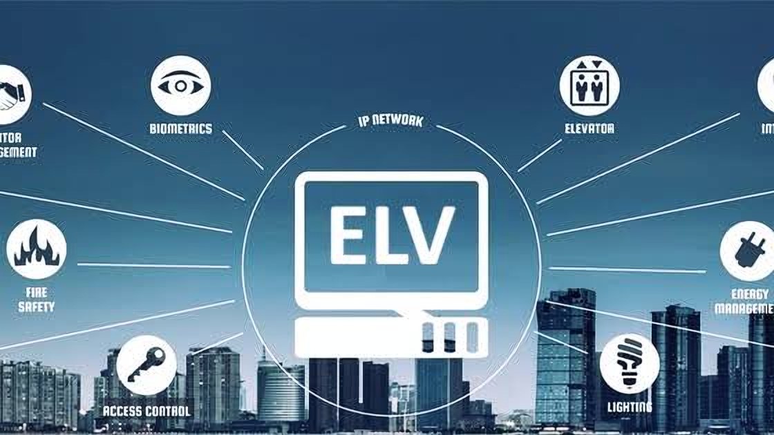 ELV systems on one IP network: fire safety, access control, biometrics, elevators, lighting and energy management connected to a central hub