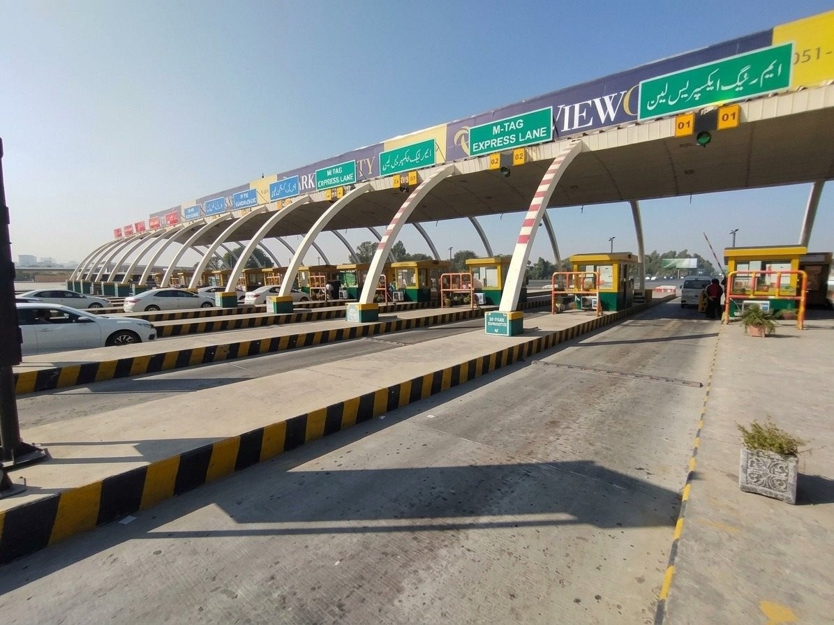 Overview of the M-Tag Express Lanes at Islamabad Toll Plaza